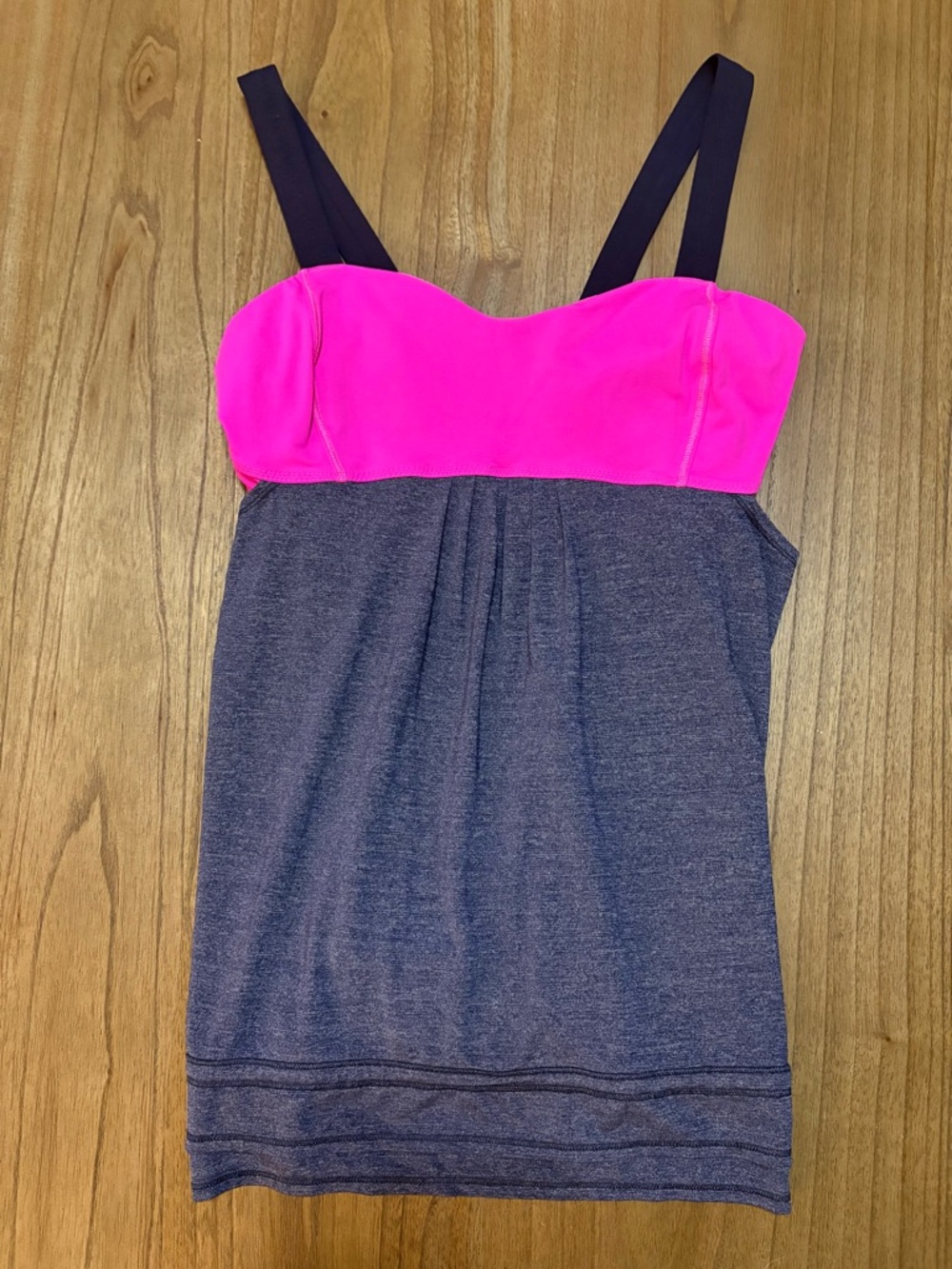 LULULEMON 10 ✨ adult Pink and Grey Tank with bra excellent condition